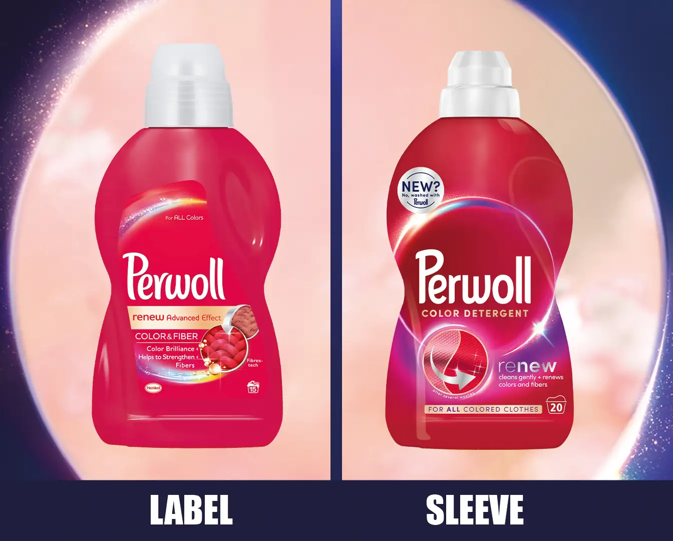 Innovative Perwoll-Verpackung mit hochwertigem Druck und Marktanpassung