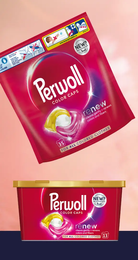 Kreative und technische Perwoll-Verpackung für weltweite Markenkonsistenz